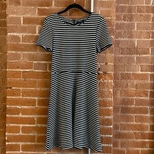 EUC Madewell Striped Skater Dress